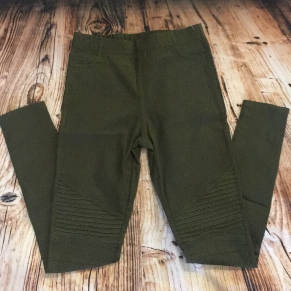 Olive Moto Biker Pants - Picture 2 of 8